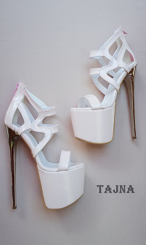 high heels cream color