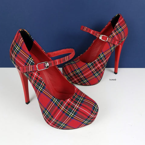 tartan pumps