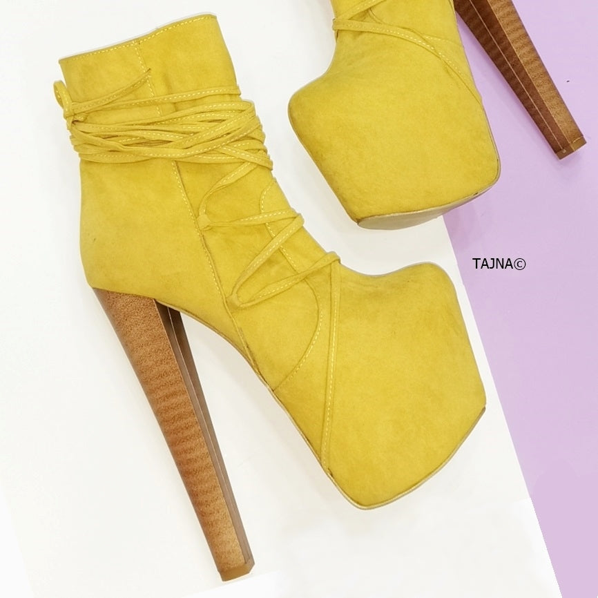 long yellow boots