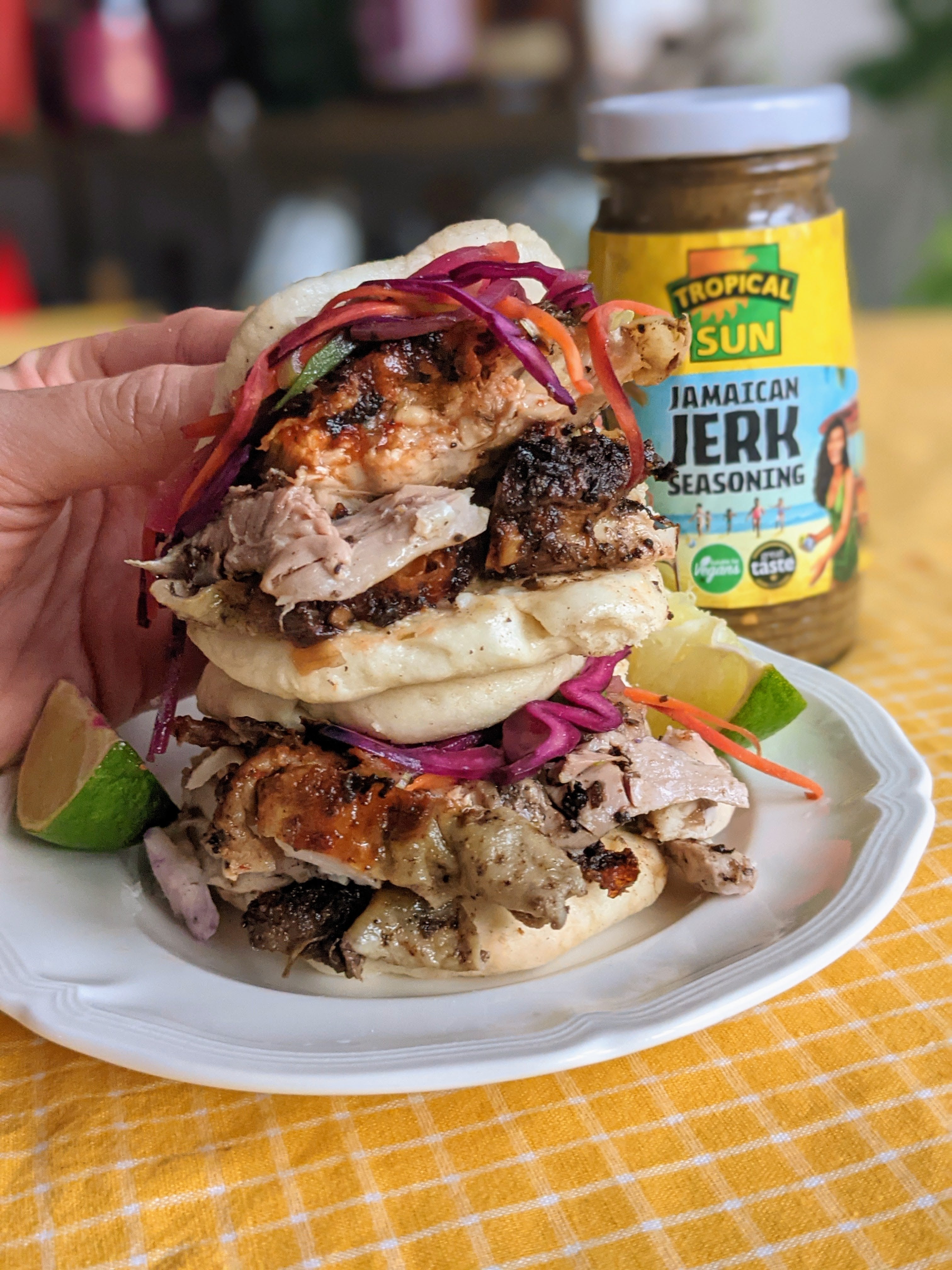 Ed Tan Jerk Chicken Bao Bun Recipe Tropical Sun Award Winning Jerk Seasoning Paste