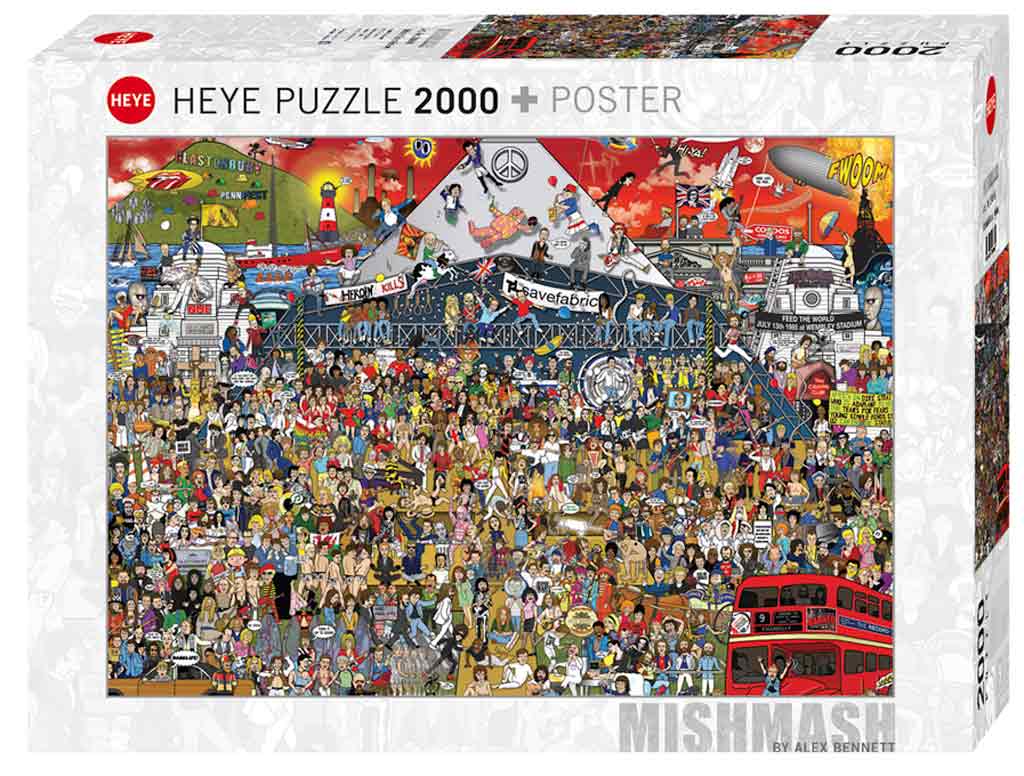 Download British Music History 2000 Piece Puzzle | Galaxy Puzzles
