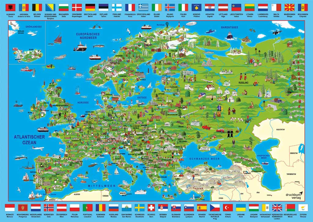 Discover Europe 500 Piece Puzzle Europe Map Puzzle