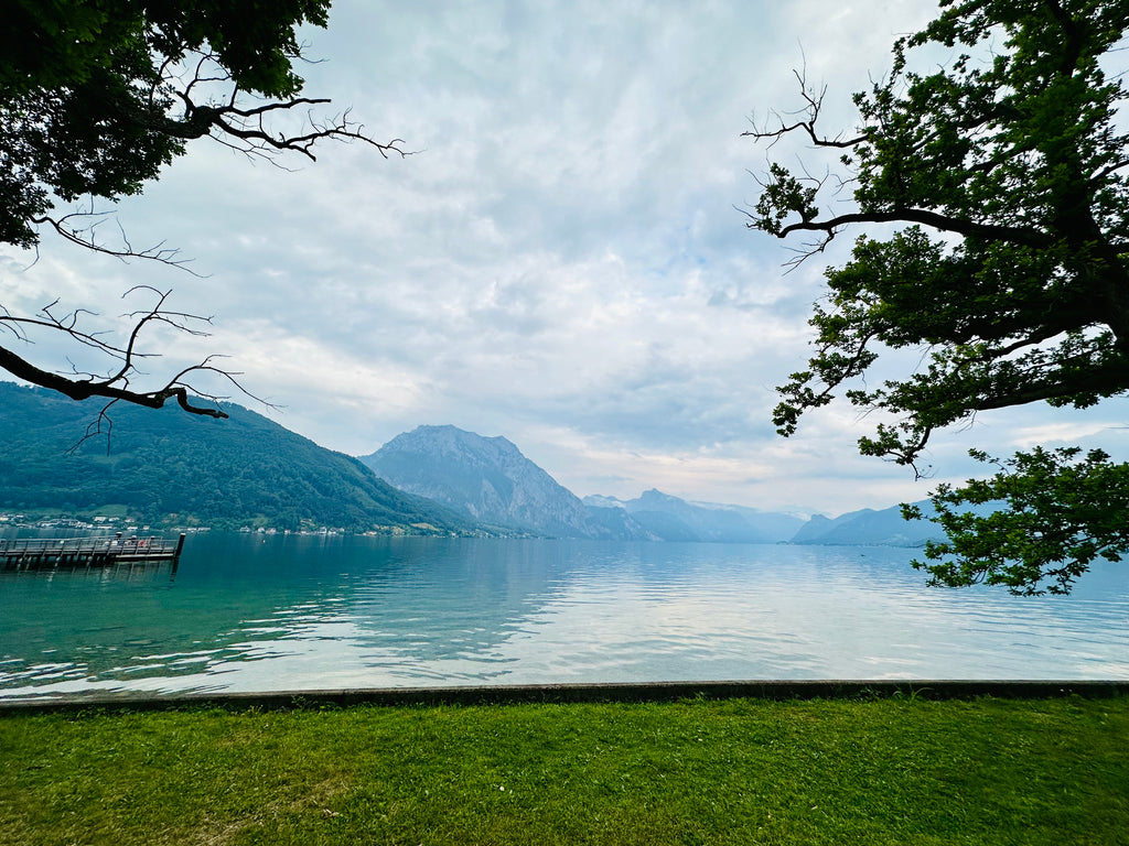 Ausstellungsgelände am Ufer des Traunsees