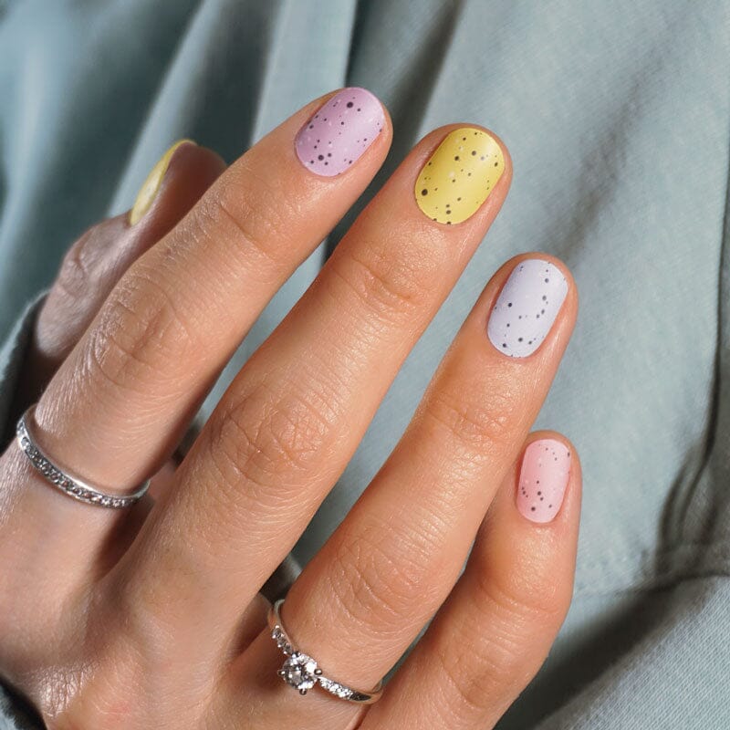 Easter Egg Pastel Mix Gel Strips Semi-Cured Nail Wraps 96 MoYou London