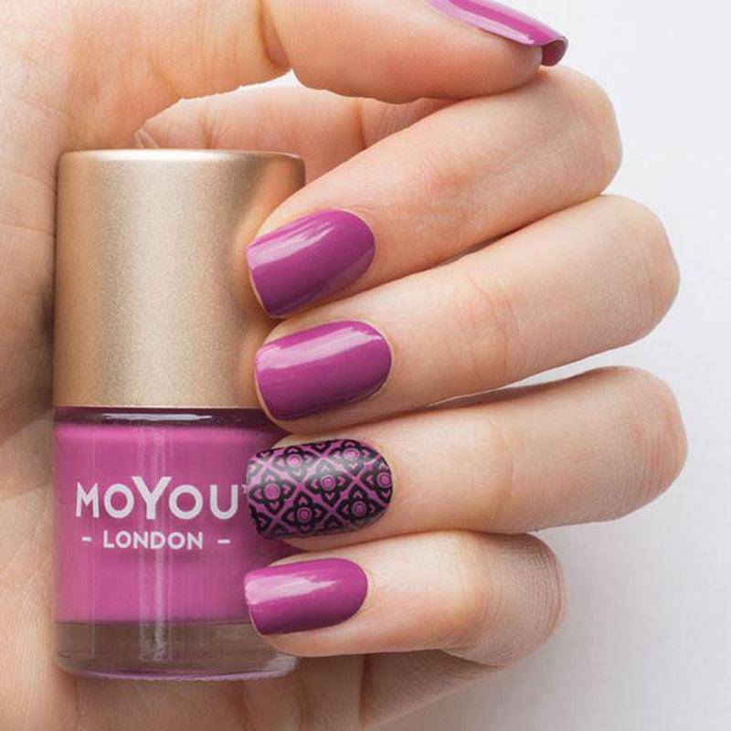 Stamping Nail Polish August Plum Moyou London