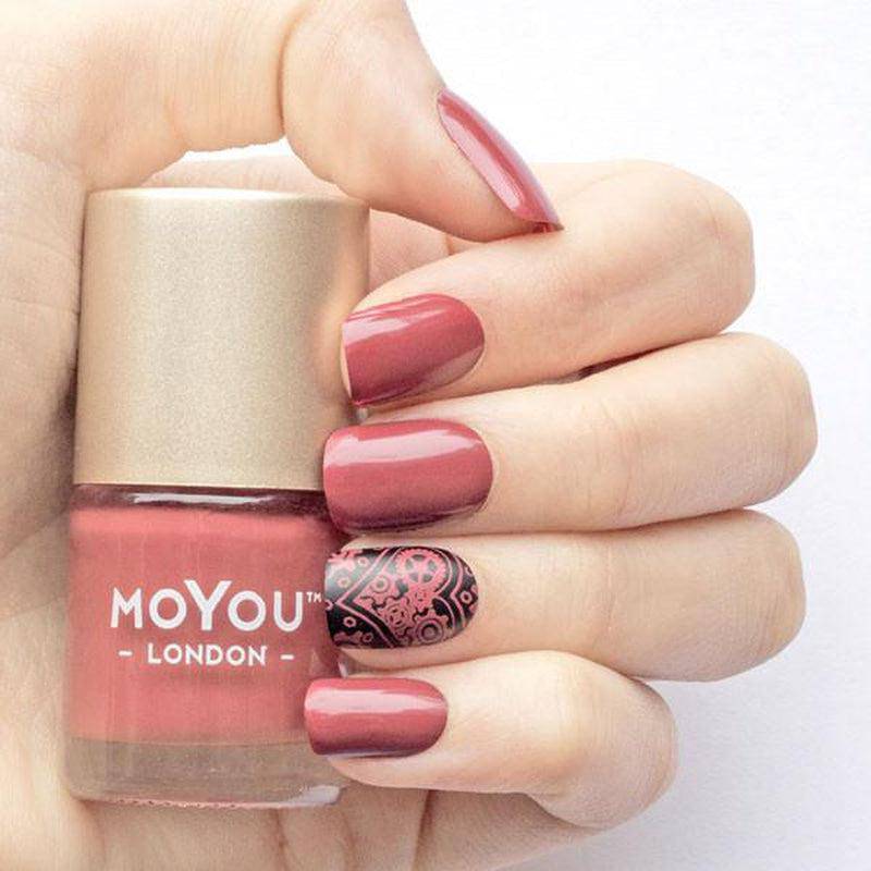 light maroon nail polish