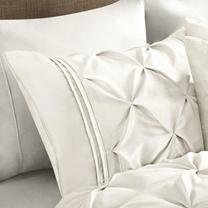 Laurel 7 Piece Tufted Comforter Set White Vanity Pier