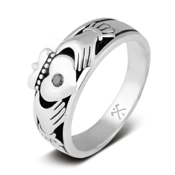 The Claddagh Mens Wedding Rings Manly