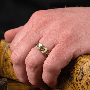 Unique Gold Mens Wedding Band. Ring for Men. Mens Wedding Ring Two Tone.  Male Wedding Band. Mens Gold Ring. Gold Ring for Him - Etsy | Mens gold  wedding band, Mens wedding