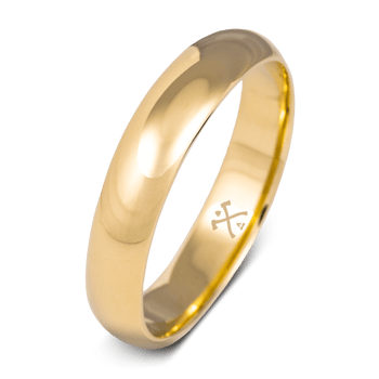 5mm 10K Solid Yellow Gold Wedding Band Simple And Plain Band Wedding Ring  Gift For Men and Women. at Rs 25270 | Wedding Band in Surat | ID:  2853351844948