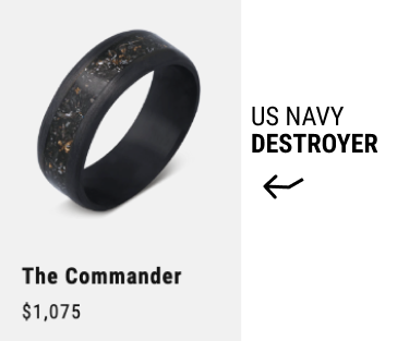 US Navy Destroyer Ring - The Commander