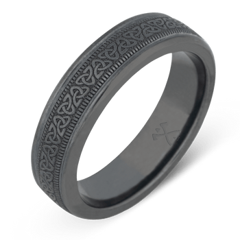 Serenity Celtic ring 9ct White Gold - Celtic Wedding Rings - MENS WEDDING  RINGS - Wedding Rings