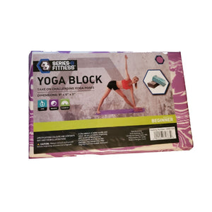 Yoga Block Series-8 Fitness  for Beginner 9 inc  x 6inc  x 3inc  Marble Purple Color