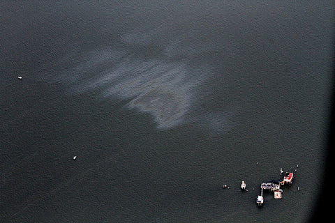 Oil Sheen on the Gulf of Mexico spotted by Gulf Restoration Network