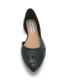 Madden Girl Women's ILLUSIVE Slip On Flats w/Cut Outs, Black, 10 M - New In Box