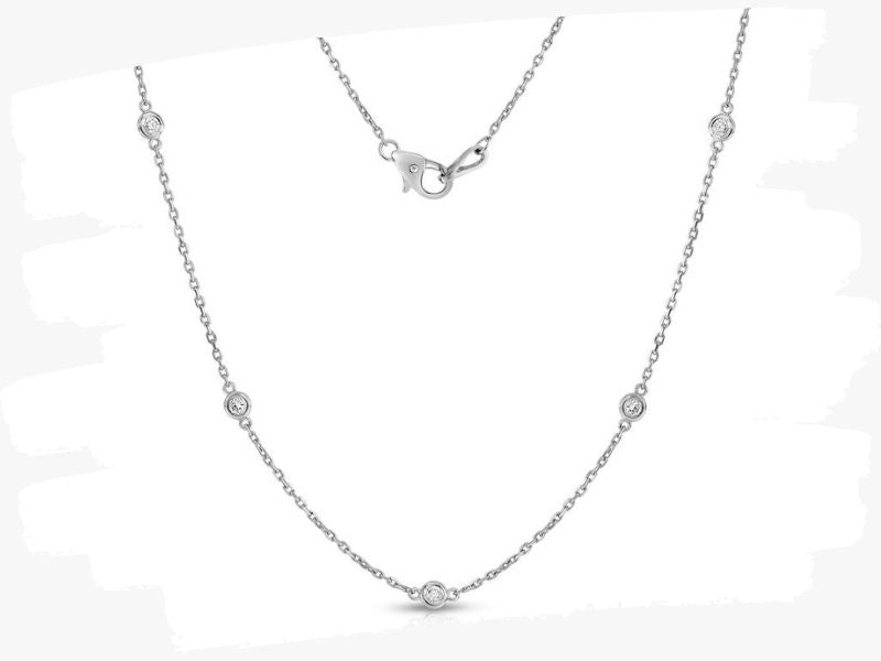 diamond station necklace