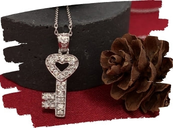 noray designs diamond key necklace