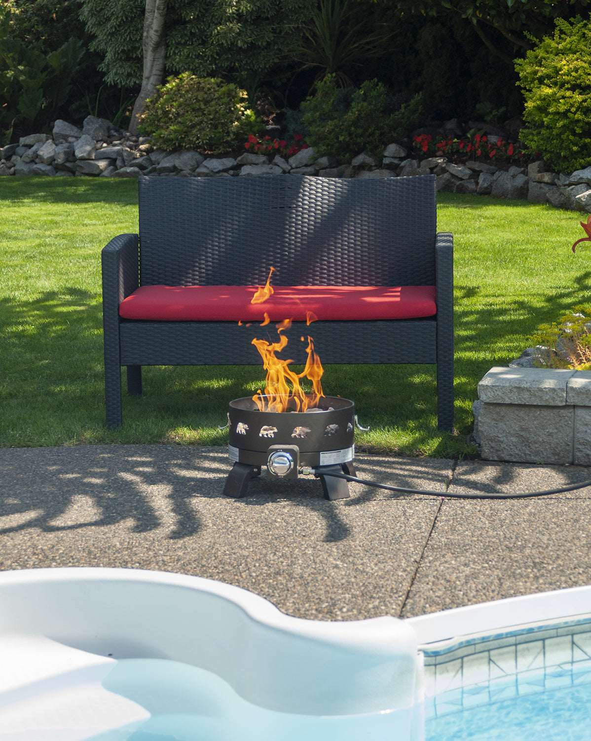 Paramount Bbq 211 Bk Campfire Portable Fire Pit Patio Lawn