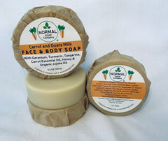 Carrot Goats Milk Face Soap with Essential oils