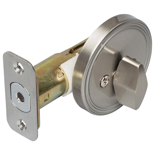 Single Sided Keyless Deadbolt Satin Nickel Finish Harney Hardware   87384 520x 