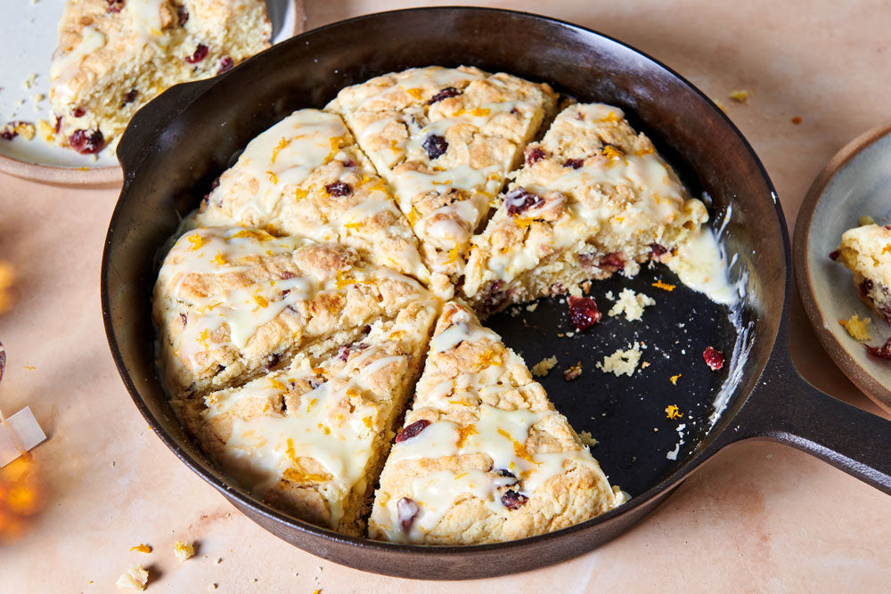 Fryin' Pan Bread Scones with Cranberries