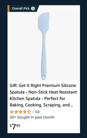 Mini silicone spatula