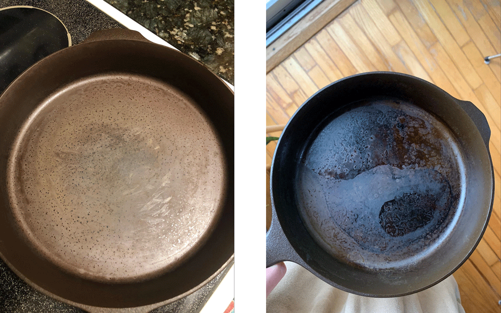 What's going on with my pan? I stripped the seasoning away with
