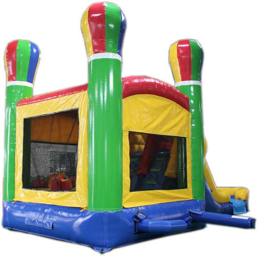 28' Balloon Bounce House Wet or Dry Water Slide Combo – Gorilla Bounce