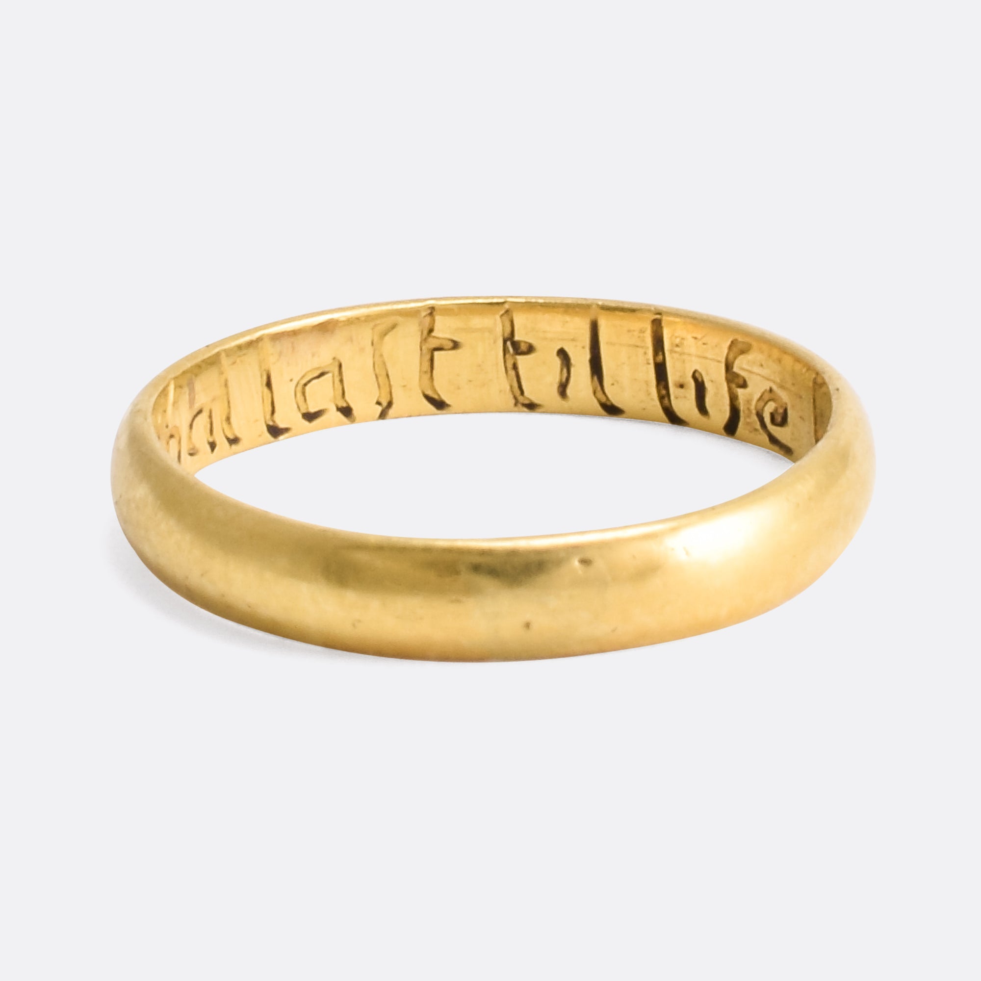 18th Century Gold Posy Ring 