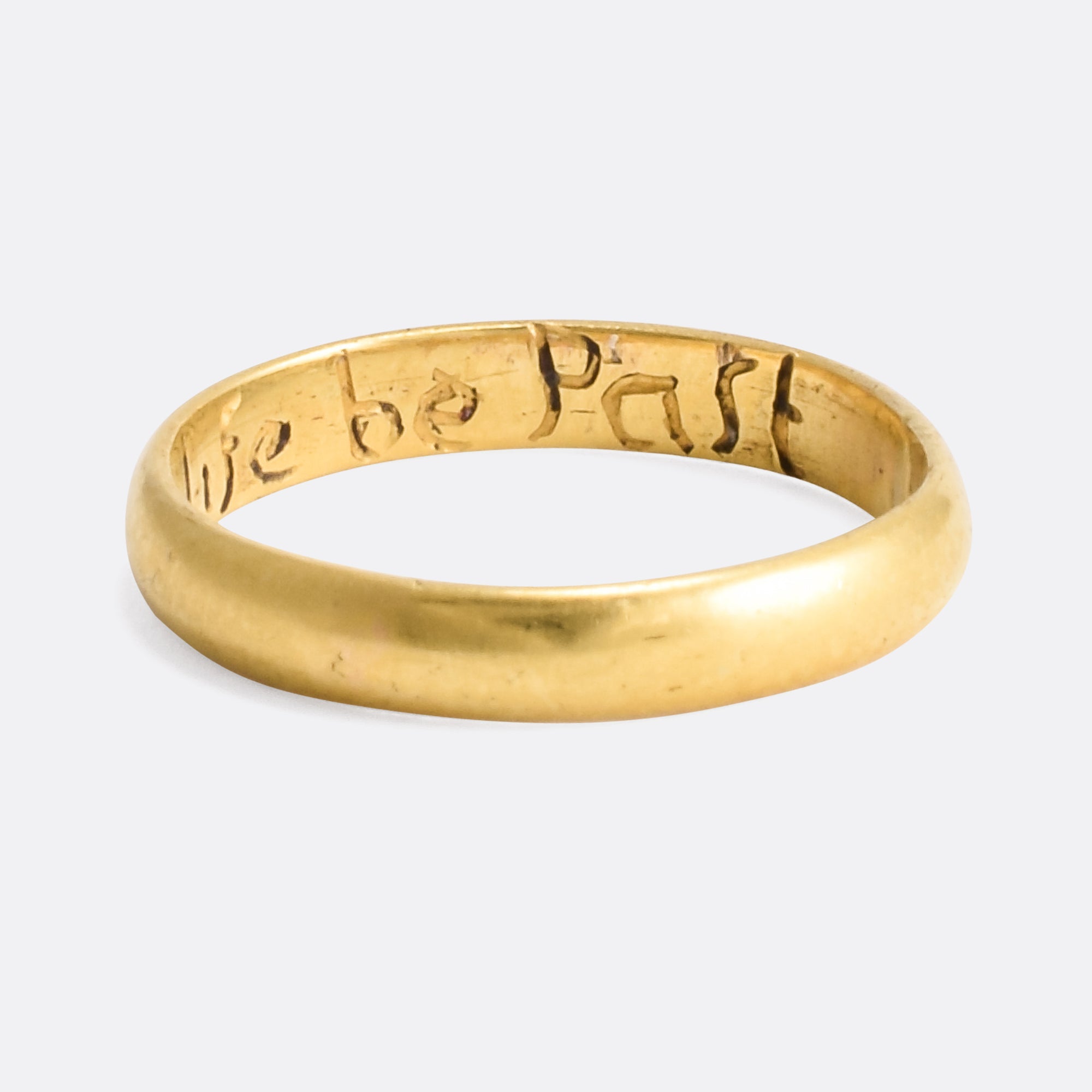 18th Century Gold Posy Ring 