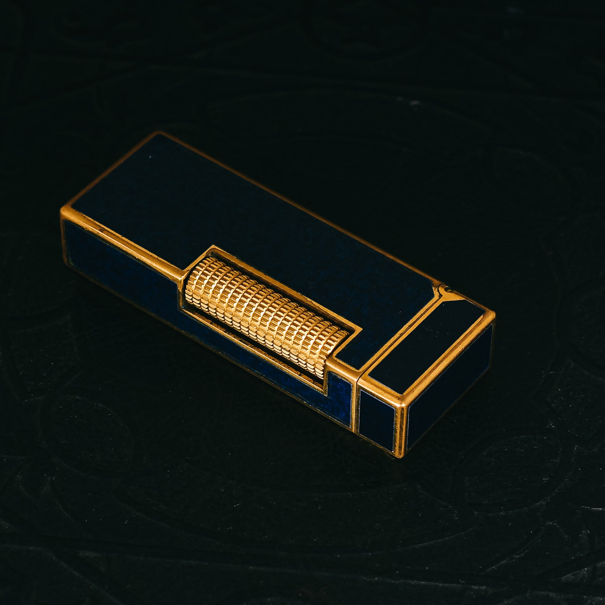 Vintage Dunhill Blue Gold Rollagas Lighter | lupon.gov.ph