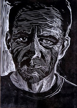Linocut Self Portraits
