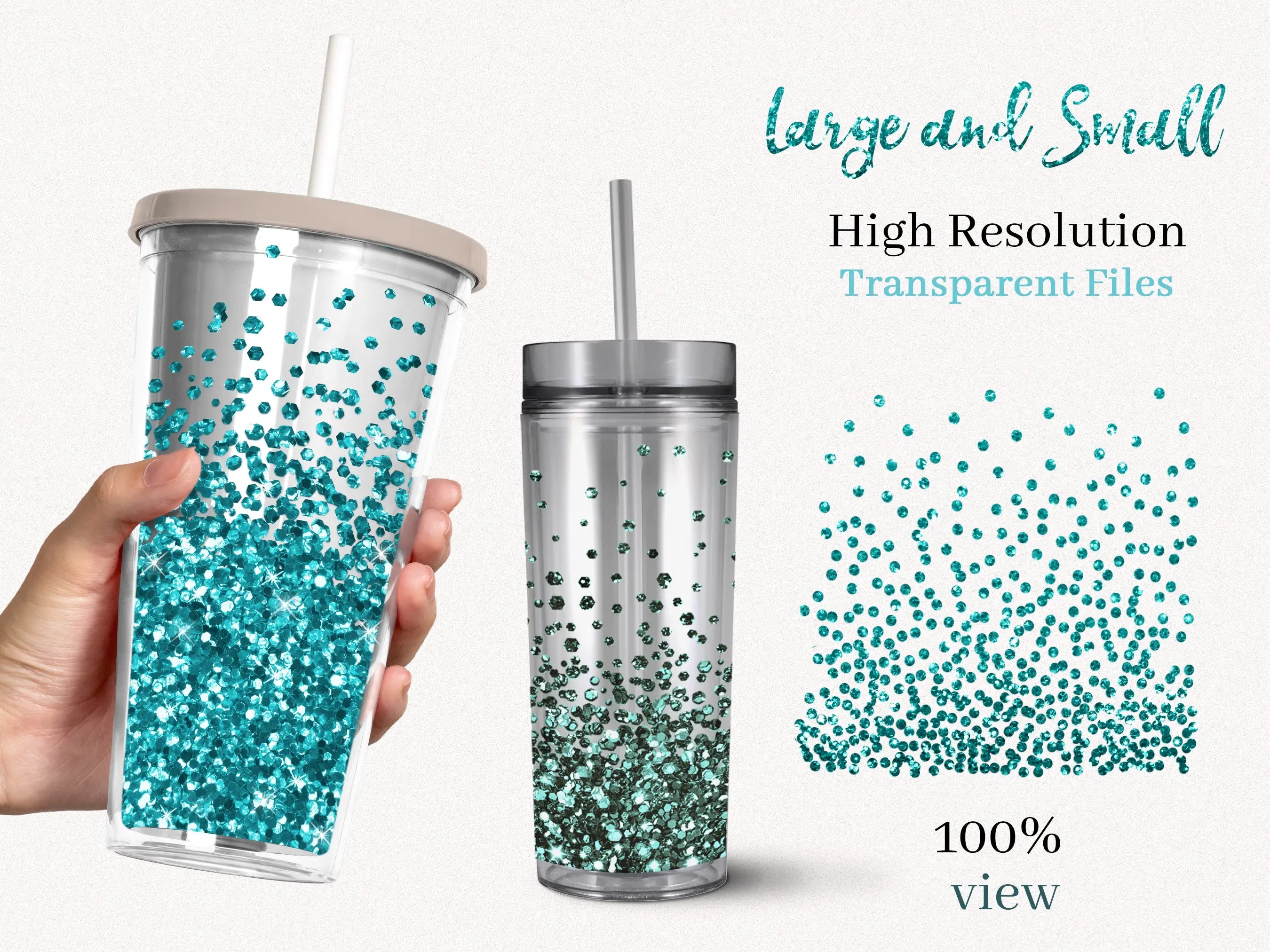 Water Goals Glitter Tumbler