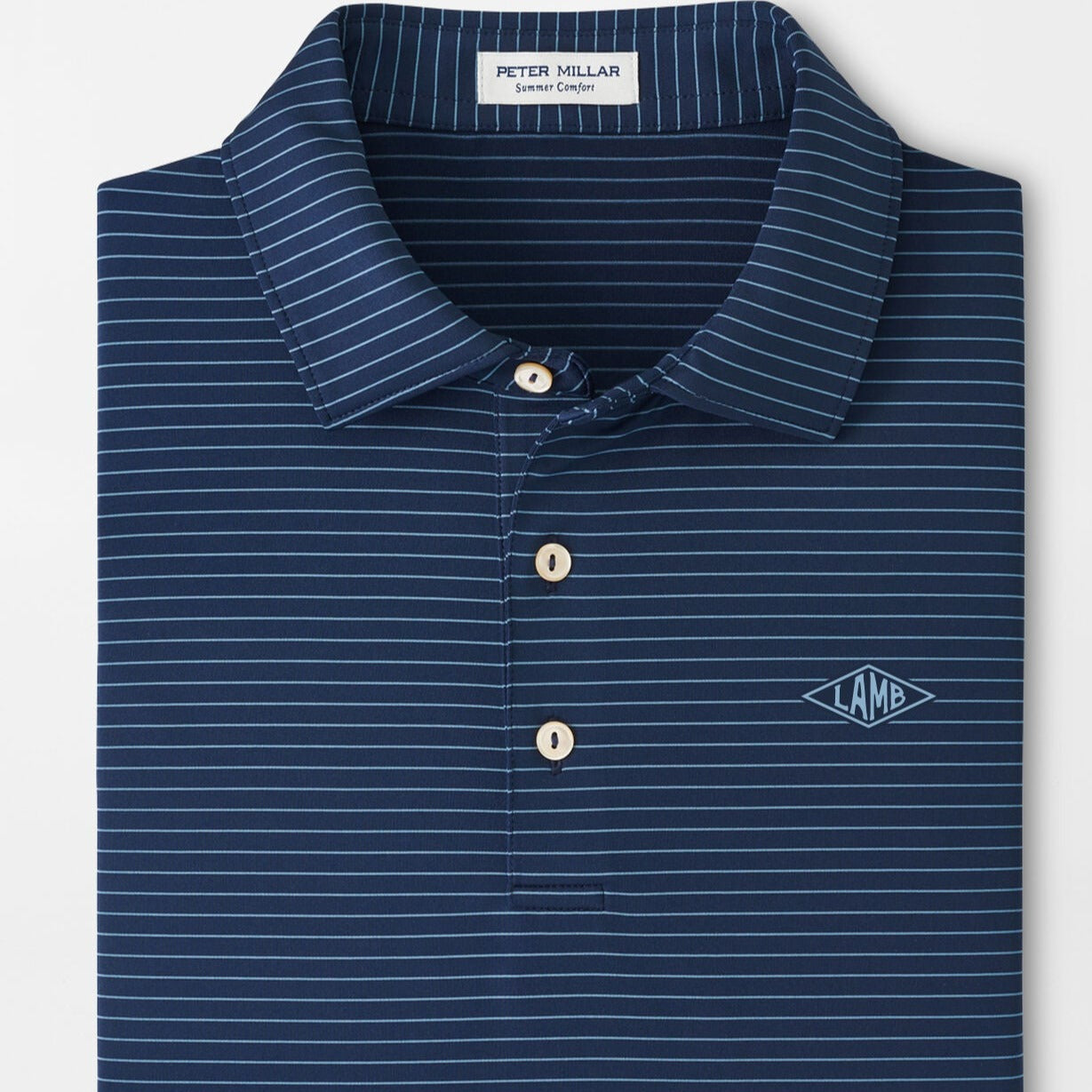 Peter Millar Bass Performance Jersey Polo - Navy - Lamb Crafted