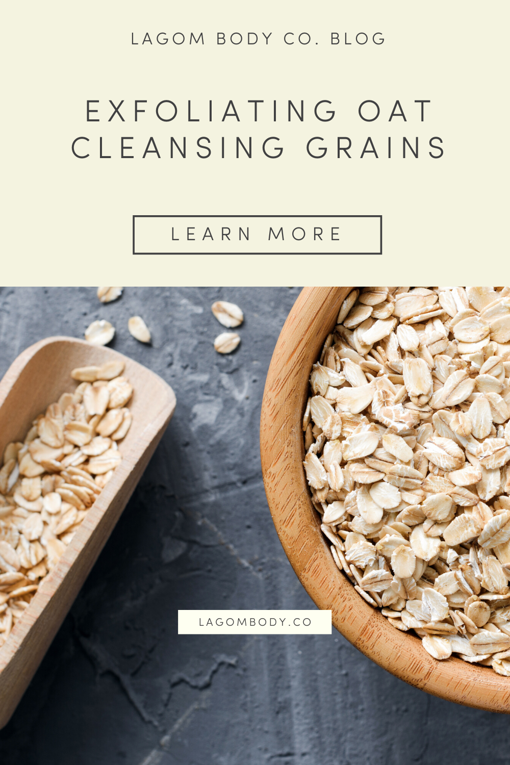 Exfoliating Oat Cleansing Grains Recipe - Quarantine Self-Care Pinterest Promo