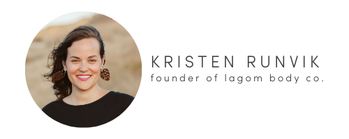 kristen runvik, founder of lagom body co.