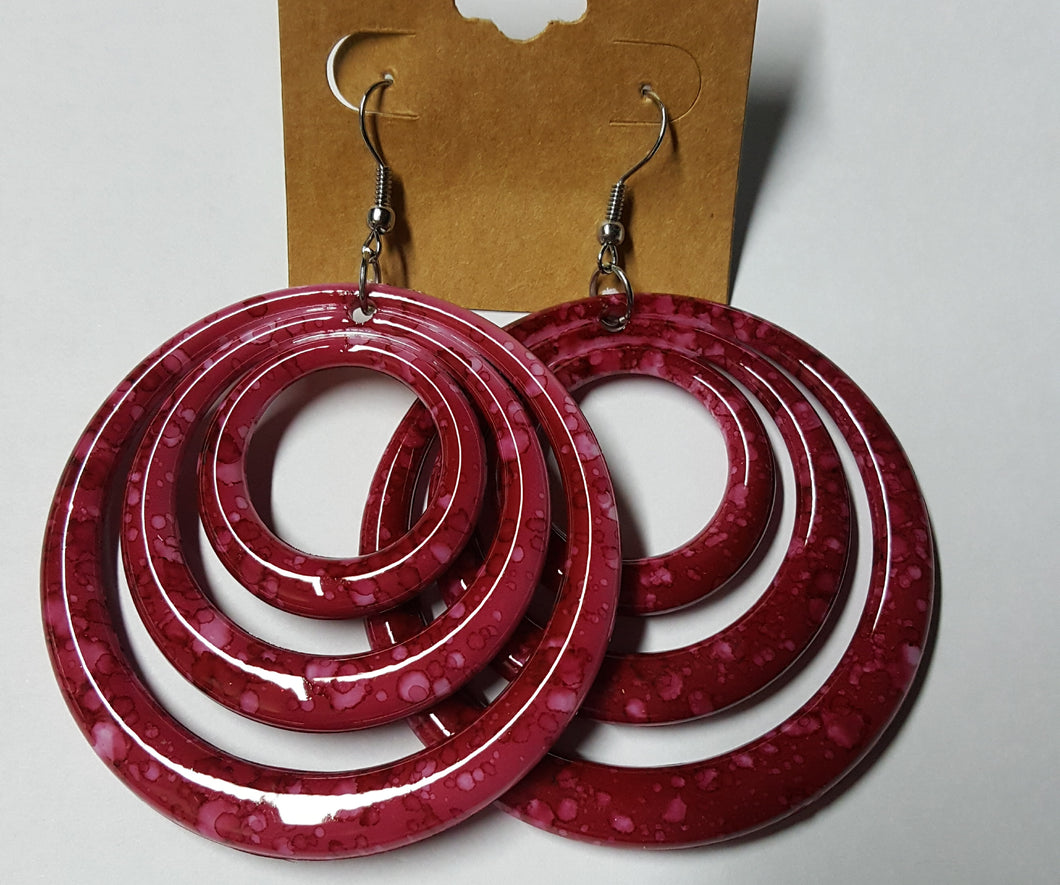 Download 3 Layer Circle Earrings - Polynesian Hale Ku'ai