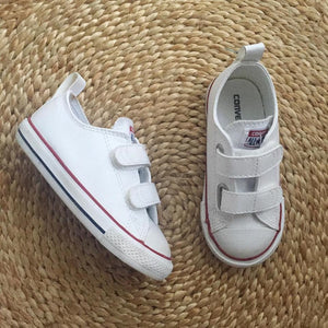 white velcro converse