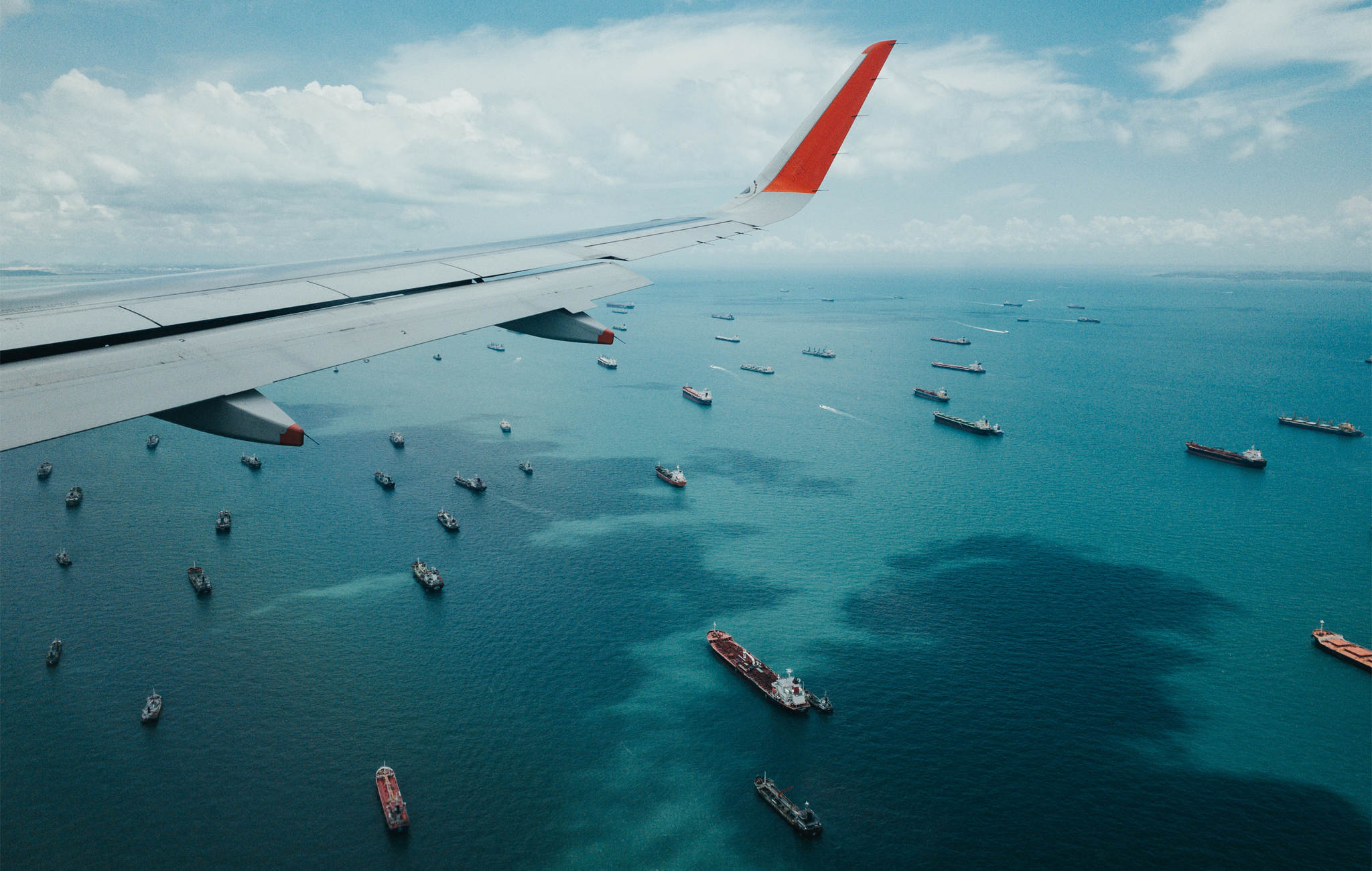 flying over port congestion