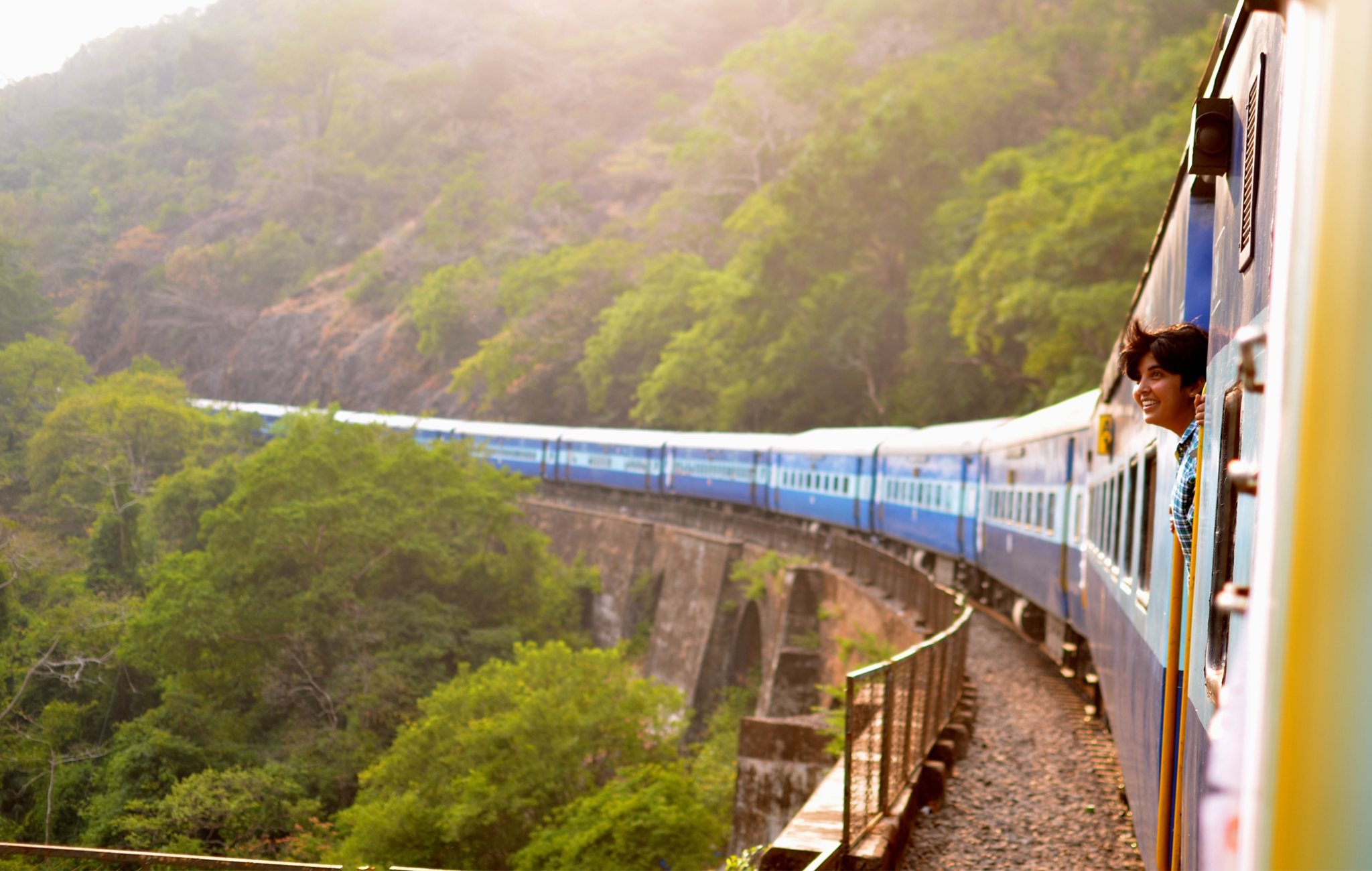 train ride through india