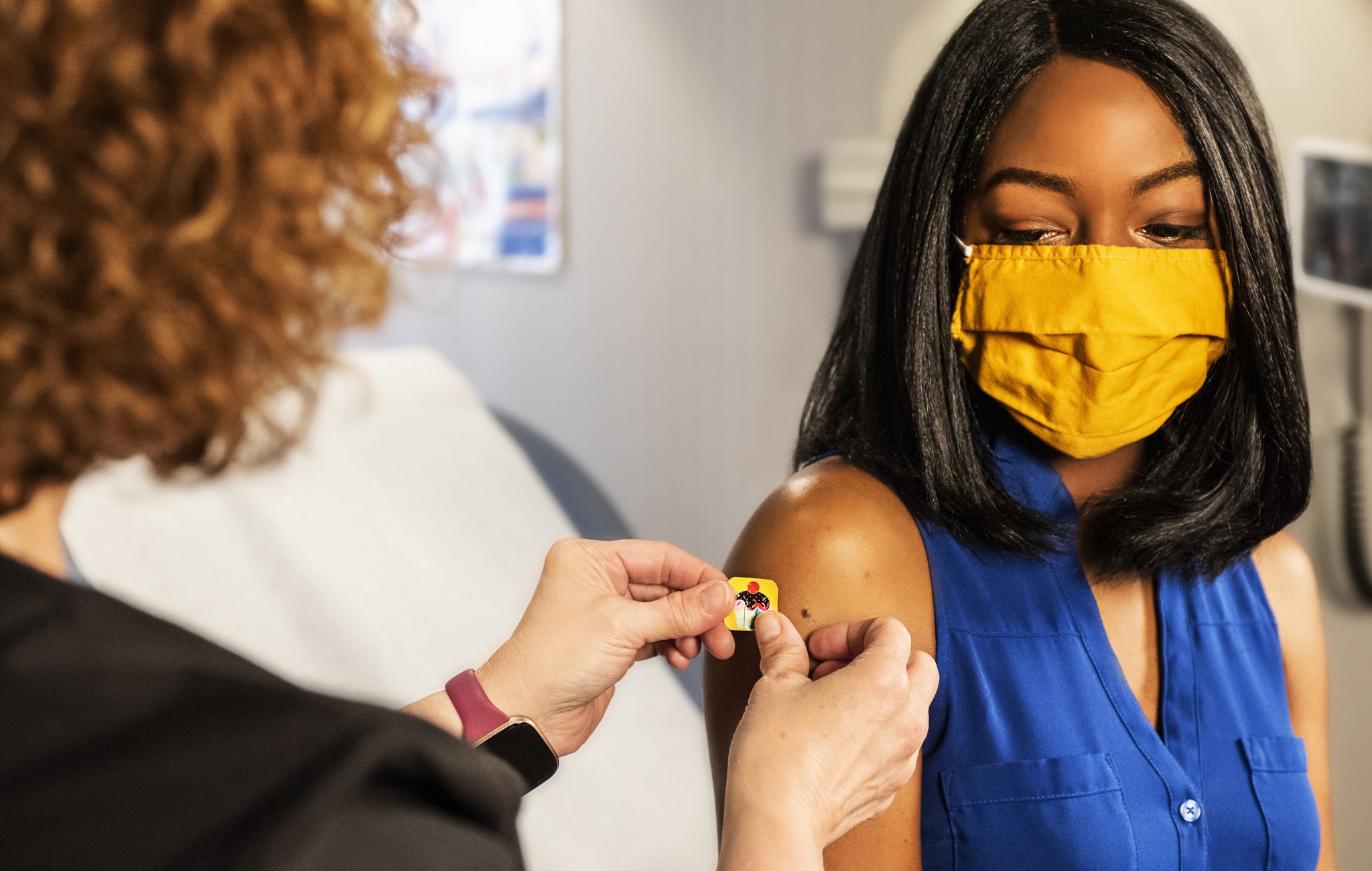 person getting vaccinated