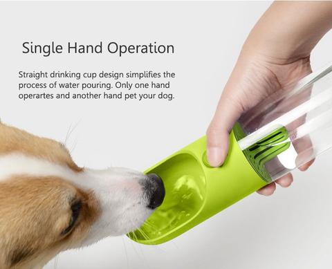 Portable pet water bottle dog drinking water dispenser cat drinking cup feeder antibacterial bowl for outdoor walking travel-by sooknewlook