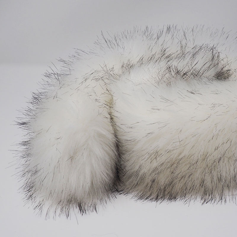White Faux Arctic Fox Ruff – Namakan Fur