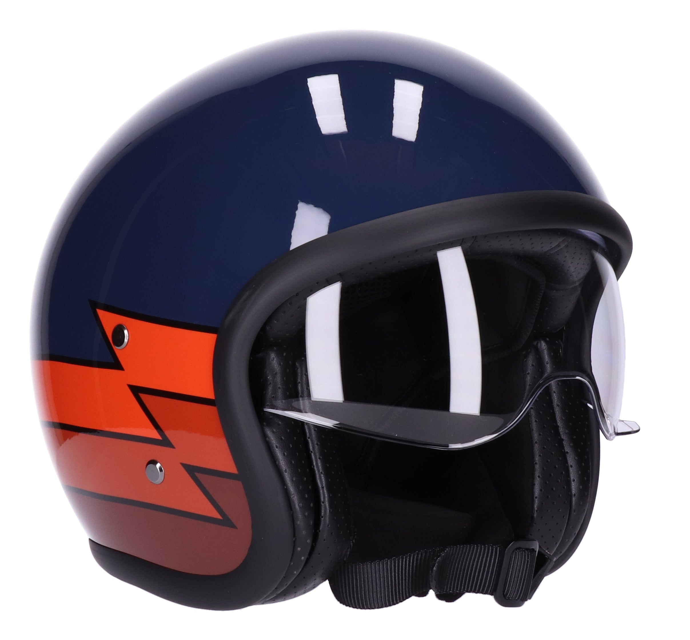 ROEG SUNDOWN HELMET LIGHTNING GLOSS NAVY – Dutch on Wheels