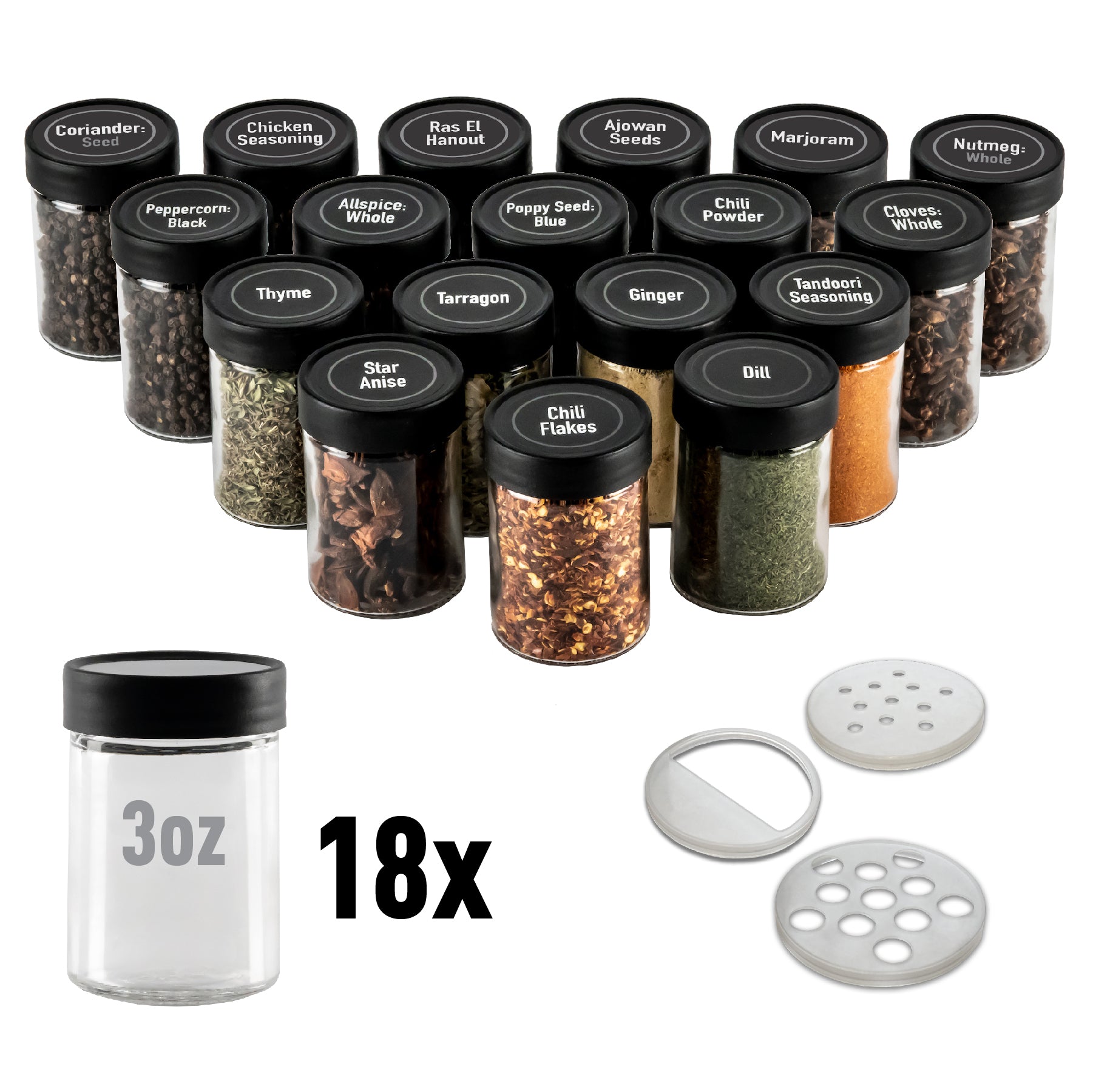 3 oz spice jars