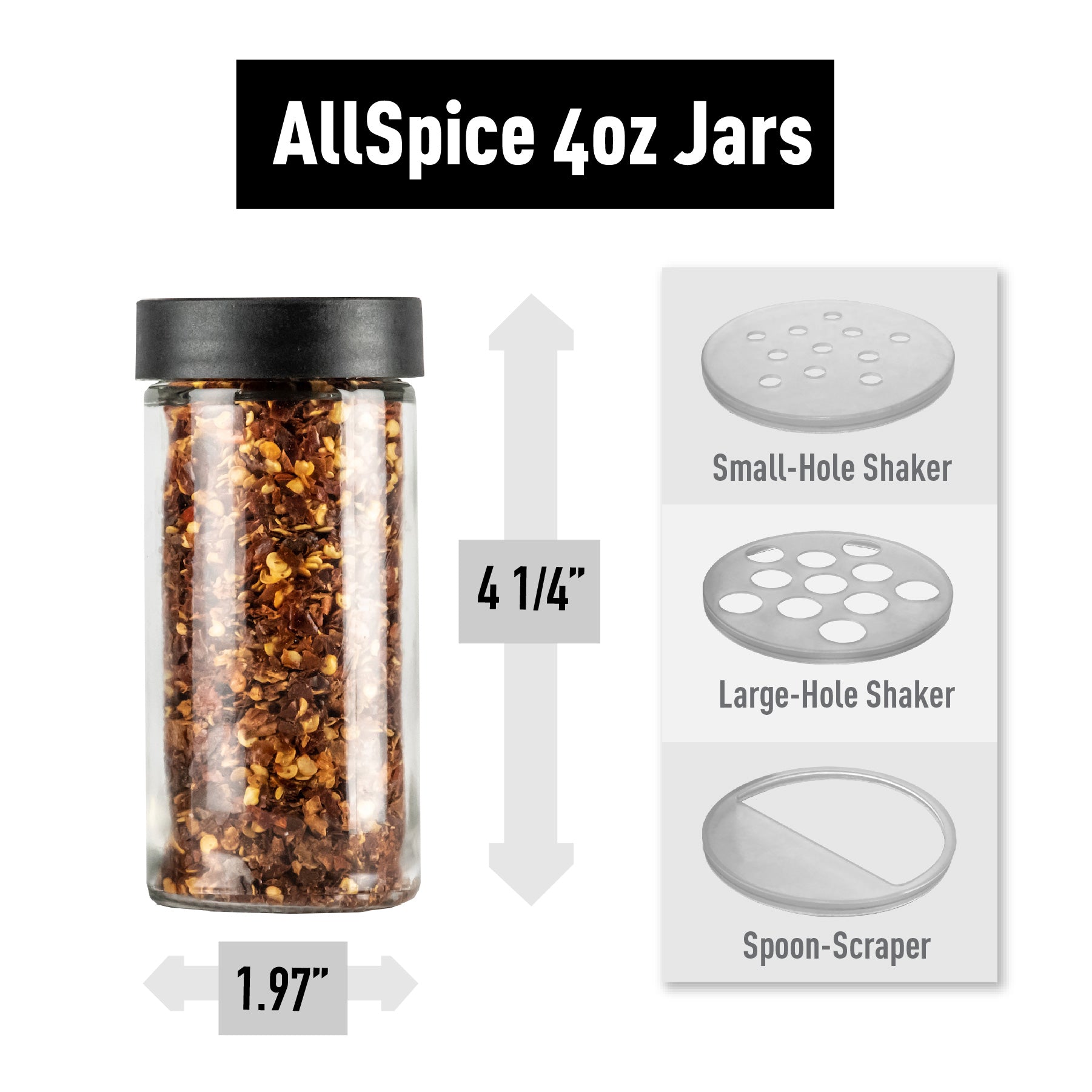 4 oz spice jars with lids