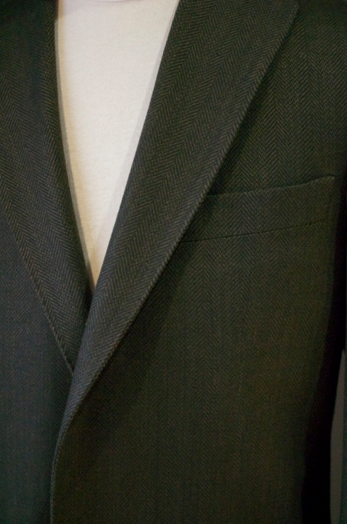 Green Cashmere Herringbone Sportcoat