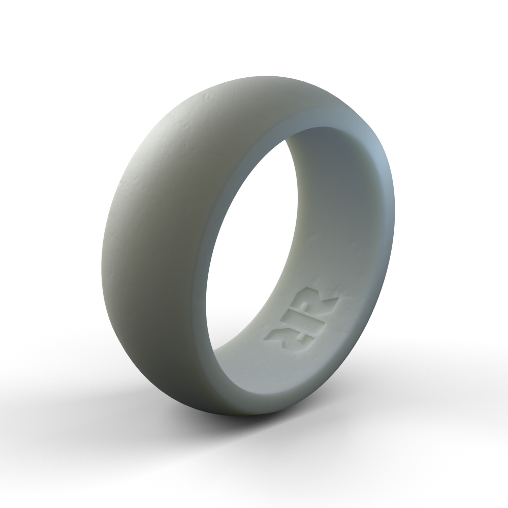 Mens Gray Silicone Wedding Ring Recon Rings
