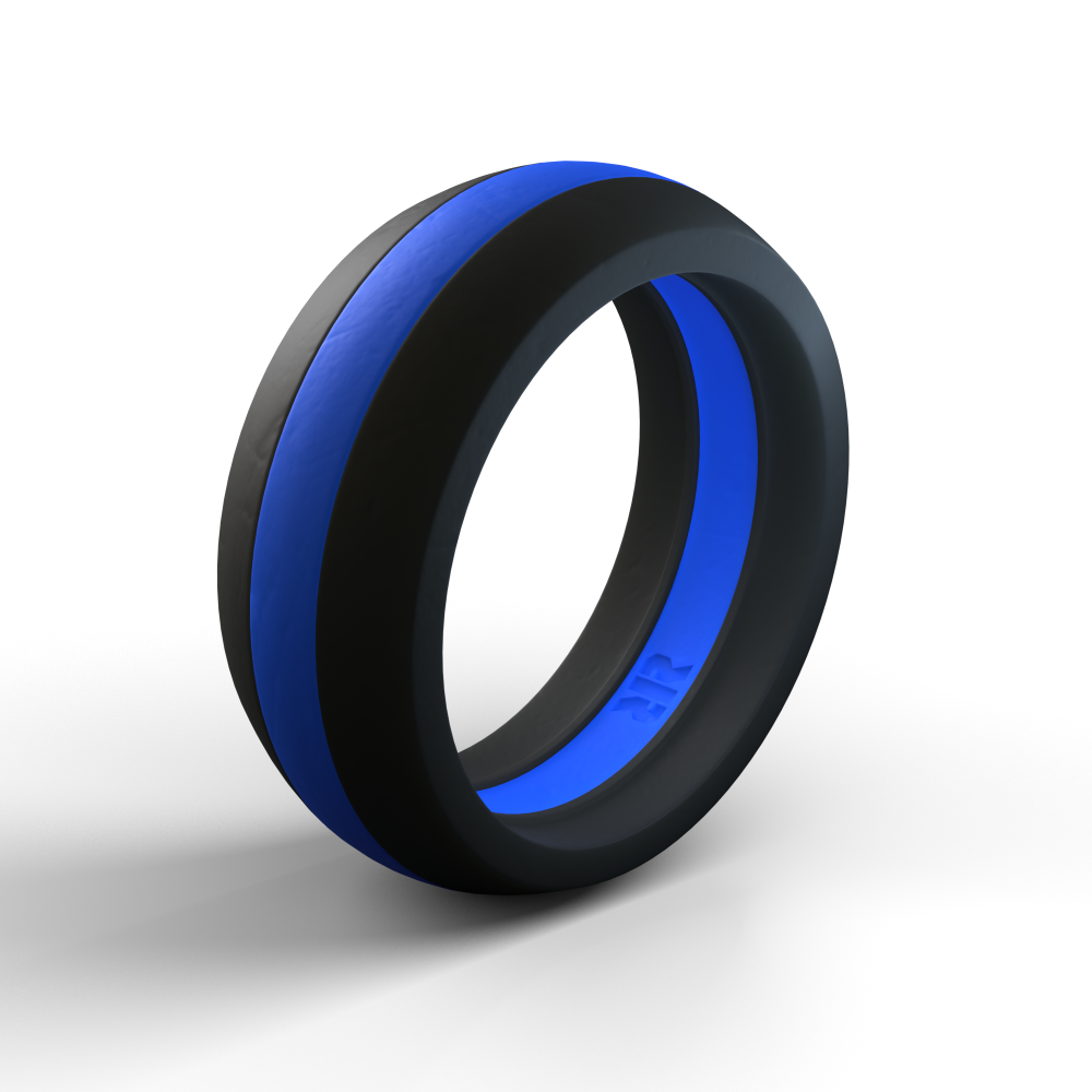 Thin Blue Line Silicone Ring - RECON Rings