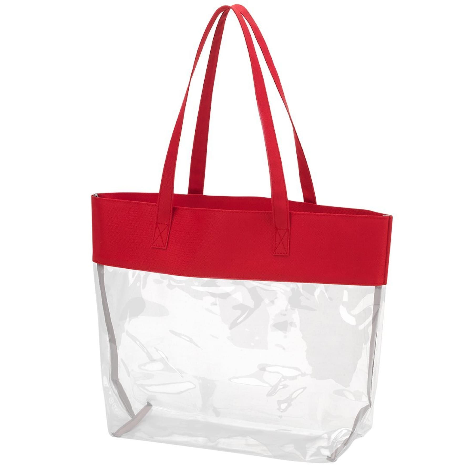 Wholesale Clear vinyl tote bag,Custom Clear Stadium Bags,clear